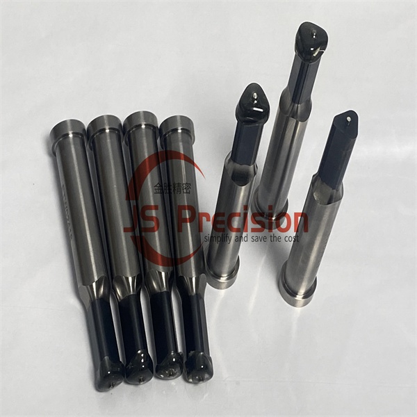 JS PRECISION CUTOM TRIANGLE EJECTOR PUNCHES WITH TICN COATING, ISO 8020 STANDARD EJECTOR PUNCHES