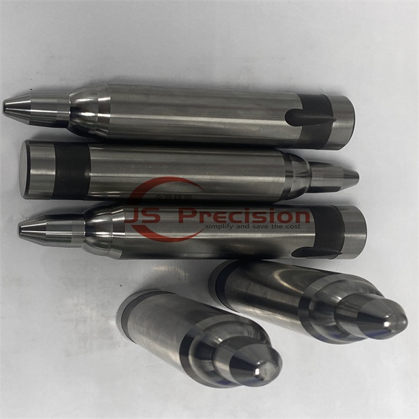 JS PRECISION CNC GRINDING PILOT PUNCHES WITH HEAVY DUTY BALL SEAT, 1.237/ SKD11 STEEL HARDENED BALL LOCK PILOT PUNCHES