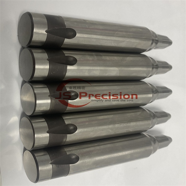 JS PRECISION CNC GRINDING PILOT PUNCHES WITH HEAVY DUTY BALL SEAT, 1.237/ SKD11 STEEL HARDENED BALL LOCK PILOT PUNCHES