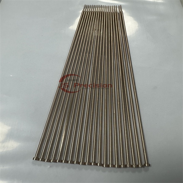 JS PRECISION BRASS DIN 1530 STANDARD EJECTOR PINS WITH CYLINDRICAL HEAD FOR PLASTIC INJECTION MOLD PARTS