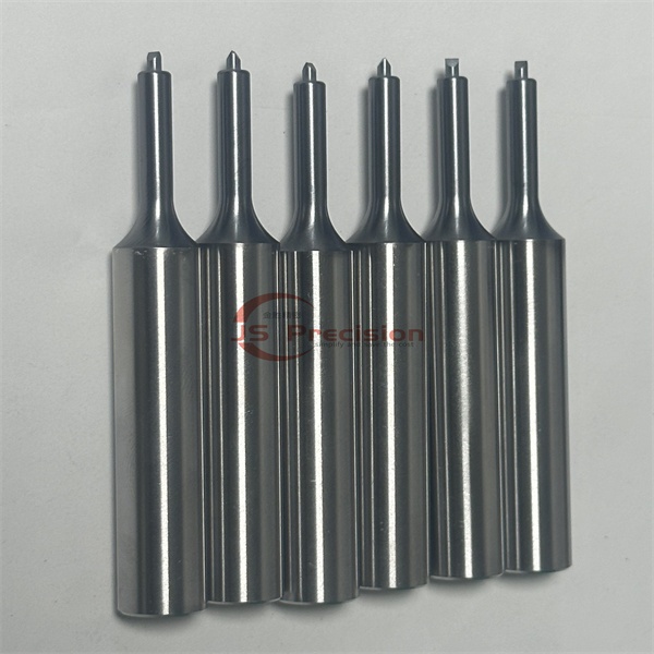 JS PRECISION HIGH SPEED STEEL PUNCH PINS WITH SPECIAL SHAPED TIP