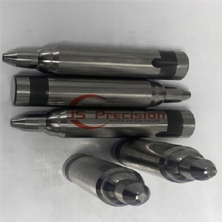 JS PRECISION CNC GRINDING PILOT PUNCHES WITH HEAVY DUTY BALL SEAT, 1.237/ SKD11 STEEL HARDENED BALL LOCK PILOT PUNCHES