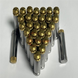 JS PRECISION M42/ASP23/HSS STEEL HARDENED SPECIAL FORMING PUNCHES WITH TIN COATING, PIERCING PUNCH SIMILAR TO ISO 8020