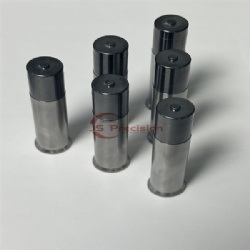 JS PRECISION DIN 9861 D PRECISION PUNCHES WITH TICN COATING, PIERCING PUNCH PINS WITH CONICAL HEAD