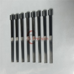 JS PRECISION SPECIAL CARBIDE TRIANGLE PUNCHES WITH CYLINDRICAL HEAD, HARD METAL FORMING PUNCHES FOR STAMPING MOLD PARTS